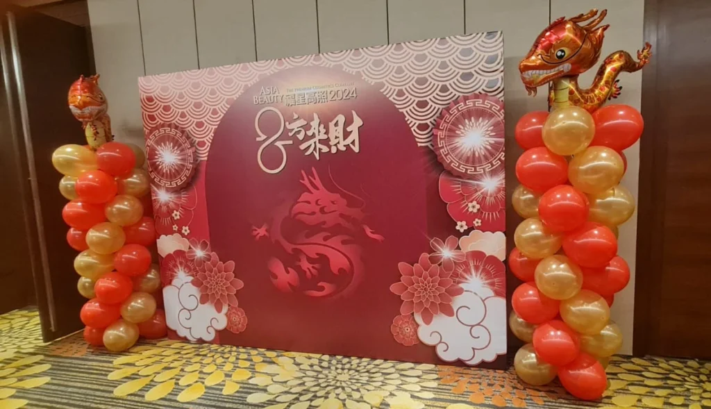 A large pop-up event display stand may serve as a full-wall graphic