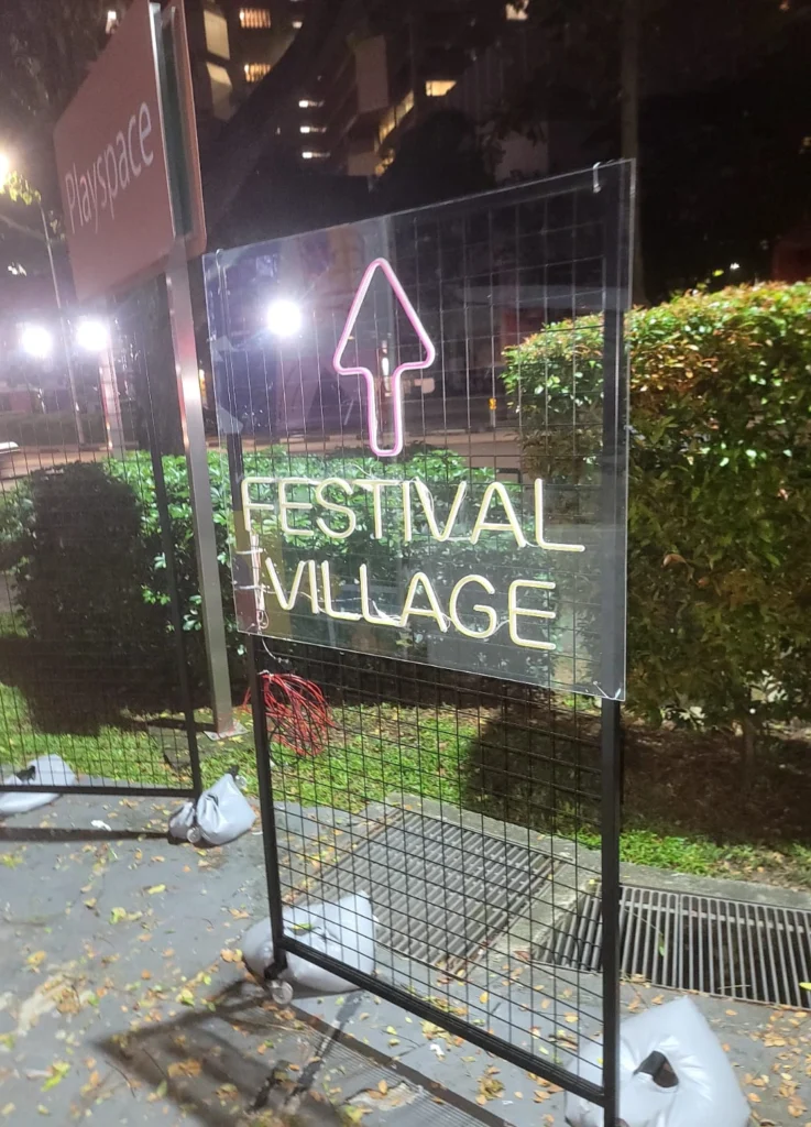 Consider a lightbox/neon signage in a dark corner.