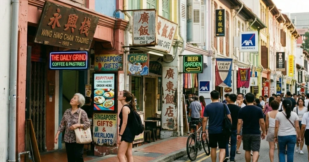 Customers will browse the shop signage before deciding to enter