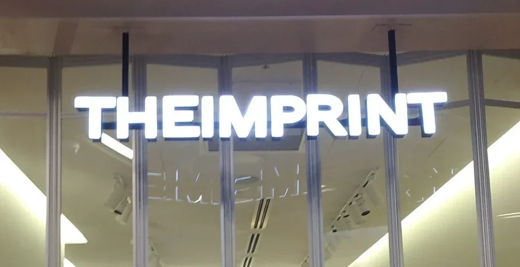 3D boxup signage with backlit adds depth and visual appeal to the shopfront
